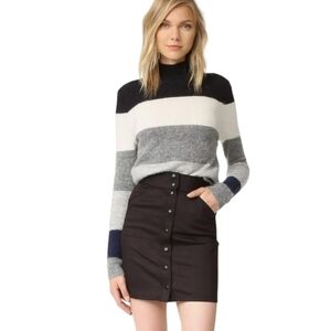 Equipment Women Ren Heather Grey/Alpaca Blend Mock Neck Sweater XS